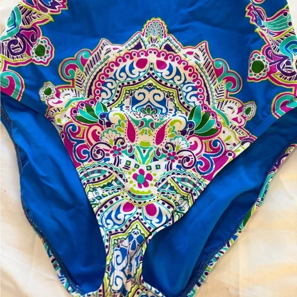 La Blanca Bright Blue Swimwear - Picture 2 of 8